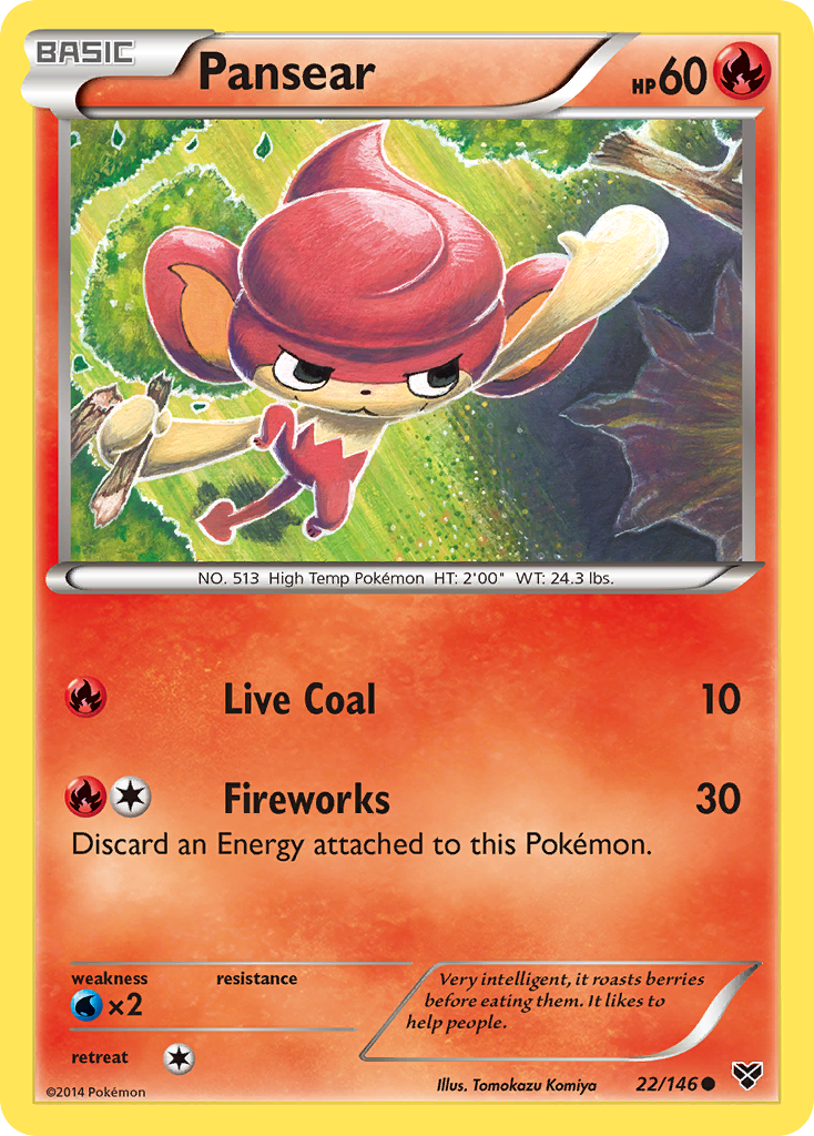 Pansear (22/146) [XY: Base Set] | Black Swamp Games