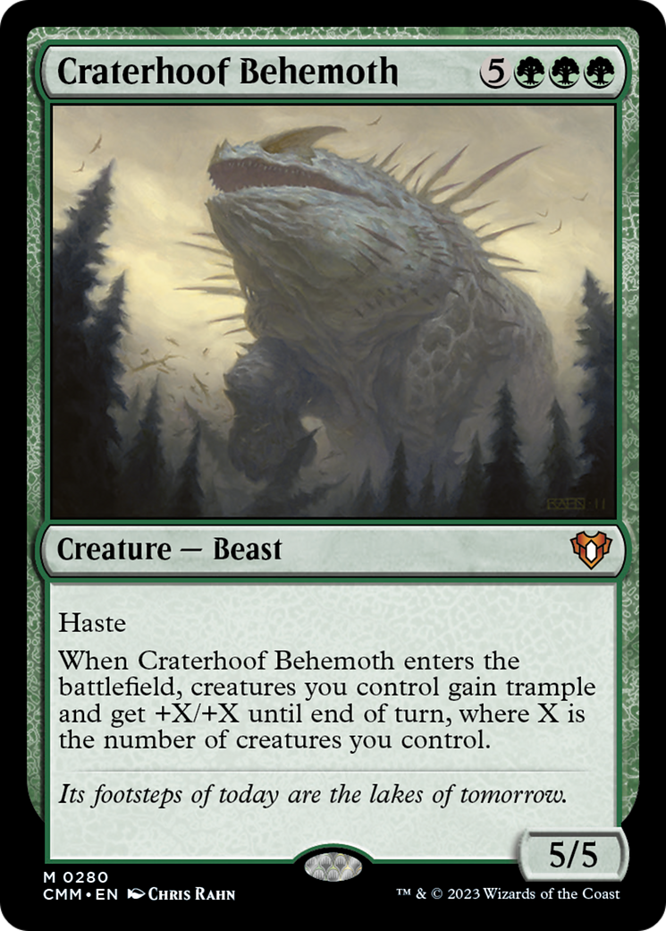 Craterhoof Behemoth [Commander Masters] | Black Swamp Games