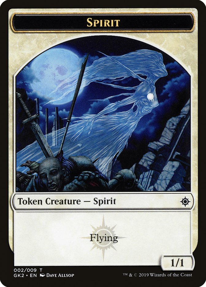 Spirit (002) // Spirit (010) Double-Sided Token [Ravnica Allegiance Guild Kit Tokens] | Black Swamp Games