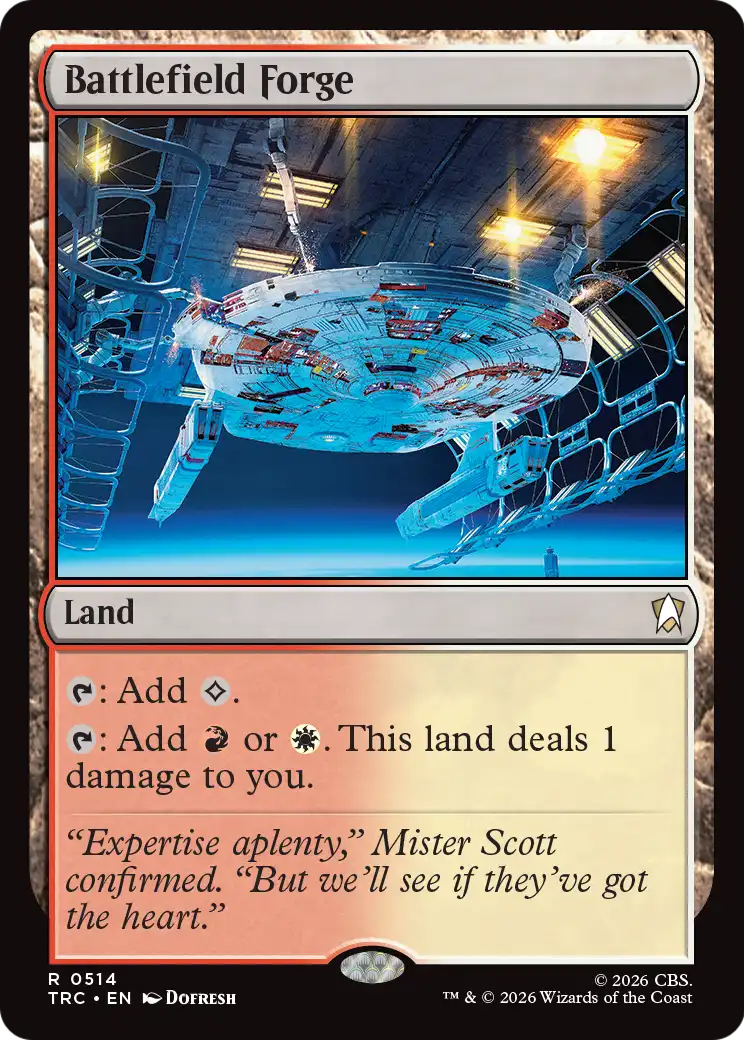 Battlefield Forge (Surge Foil) [Star Trek Commander] | Black Swamp Games