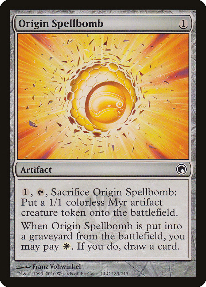 Origin Spellbomb [Scars of Mirrodin] | Black Swamp Games
