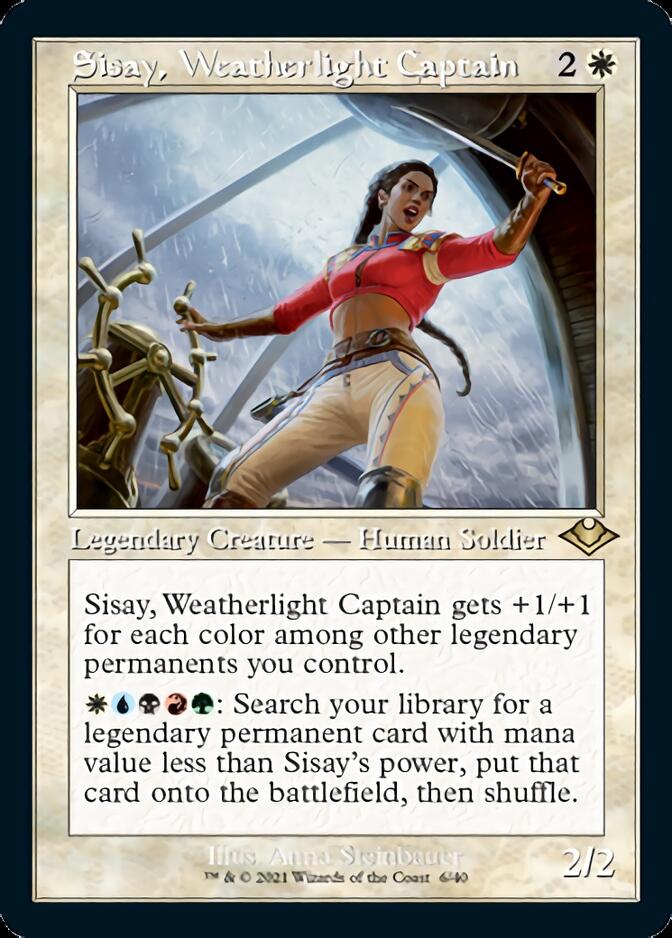 Sisay, Weatherlight Captain (Retro Foil Etched) [Modern Horizons] | Black Swamp Games