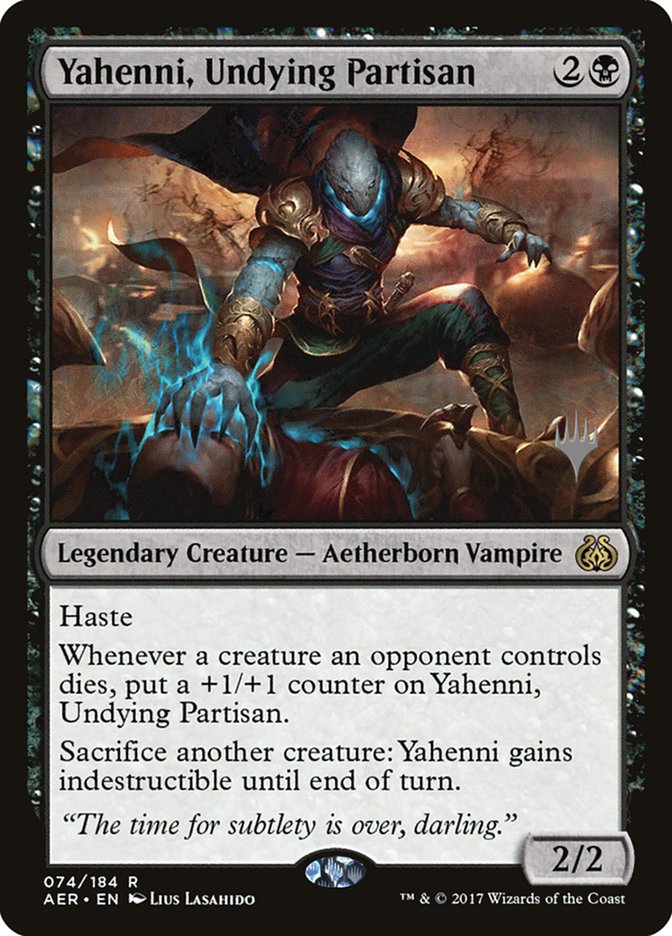 Yahenni, Undying Partisan (Promo Pack) [Aether Revolt Promos] | Black Swamp Games