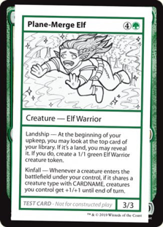 Plane-Merge Elf (2021 Edition) [Mystery Booster Playtest Cards] | Black Swamp Games