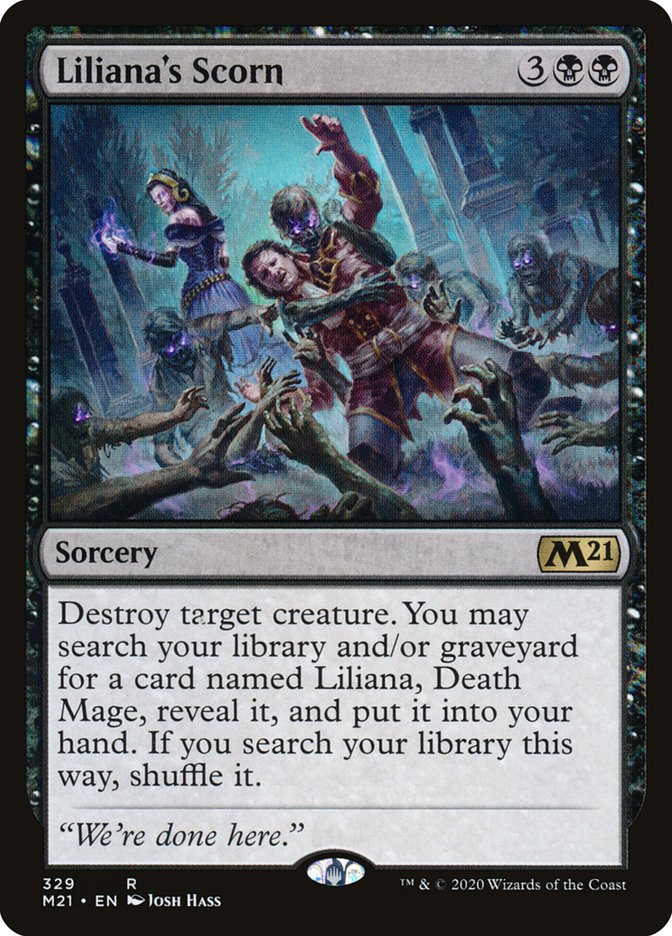 Liliana's Scorn [Core Set 2021] | Black Swamp Games