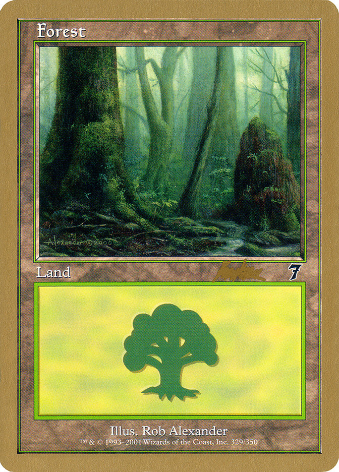 Forest (329) (Brian Kibler) [World Championship Decks 2002] | Black Swamp Games