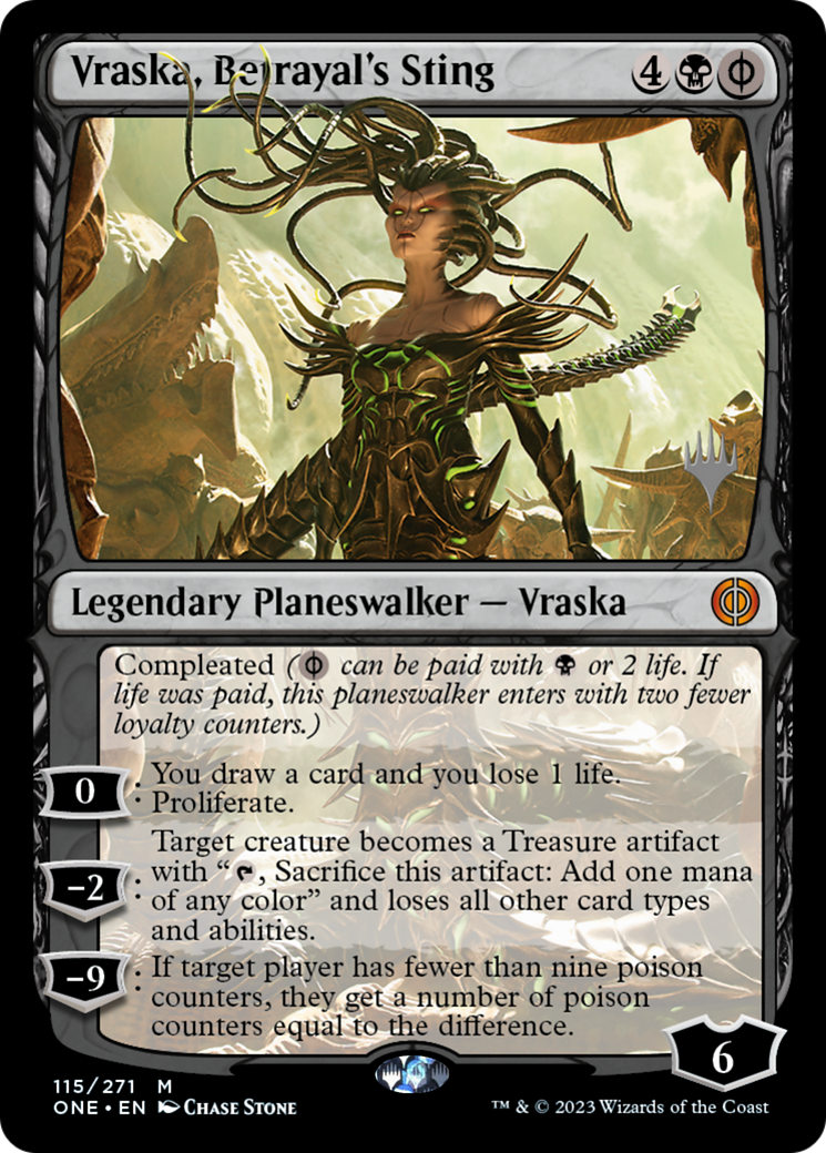 Vraska, Betrayal's Sting (Promo Pack) [Phyrexia: All Will Be One Promos] | Black Swamp Games