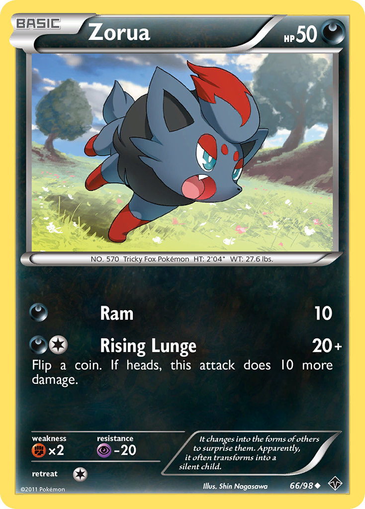 Zorua (66/98) [Black & White: Emerging Powers] | Black Swamp Games