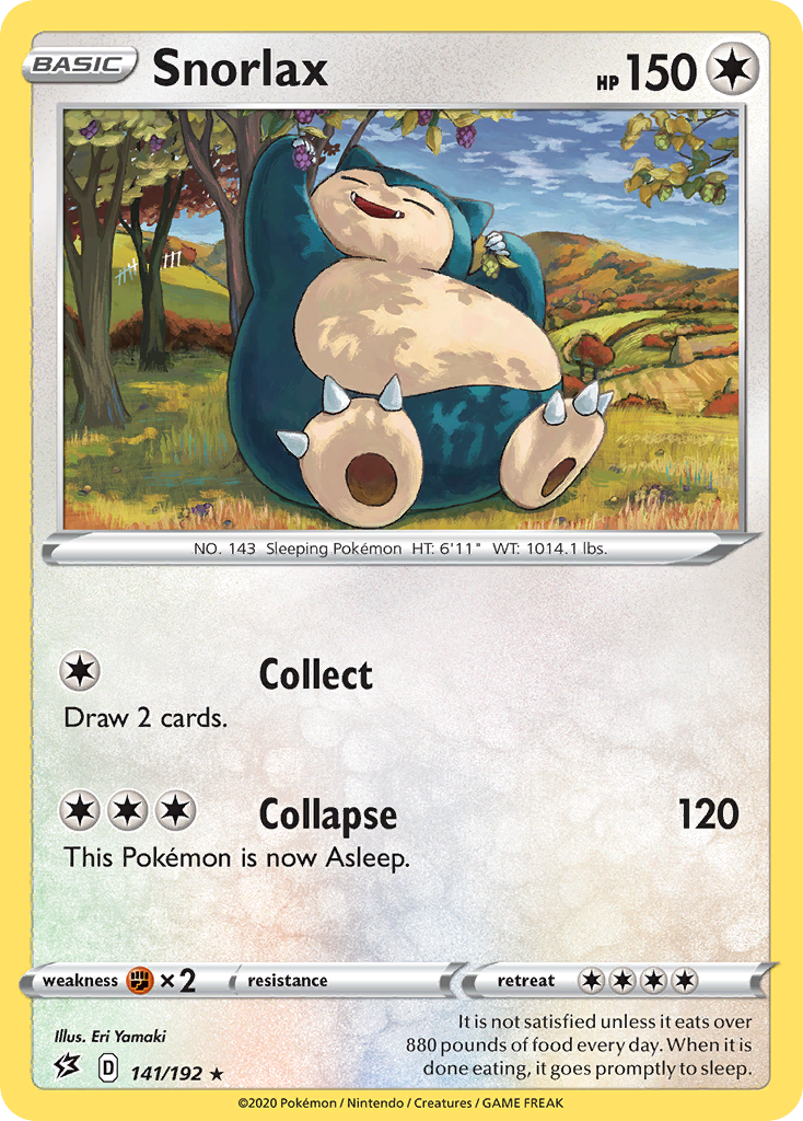 Snorlax (141/192) [Sword & Shield: Rebel Clash] | Black Swamp Games