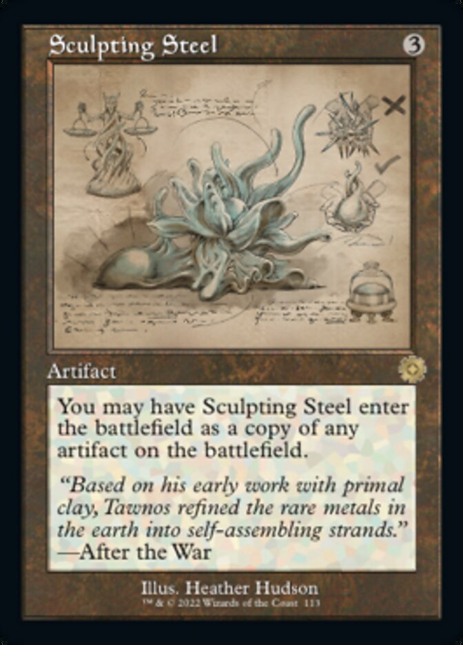 Sculpting Steel (Retro Schematic) [The Brothers' War Retro Artifacts] | Black Swamp Games