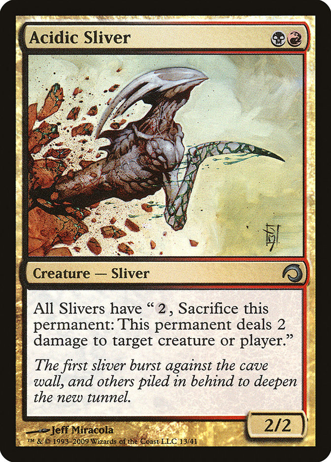 Acidic Sliver [Premium Deck Series: Slivers] | Black Swamp Games