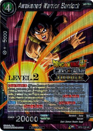 Awakened Warrior Bardock (Level 2) (BT3-110) [Judge Promotion Cards] | Black Swamp Games