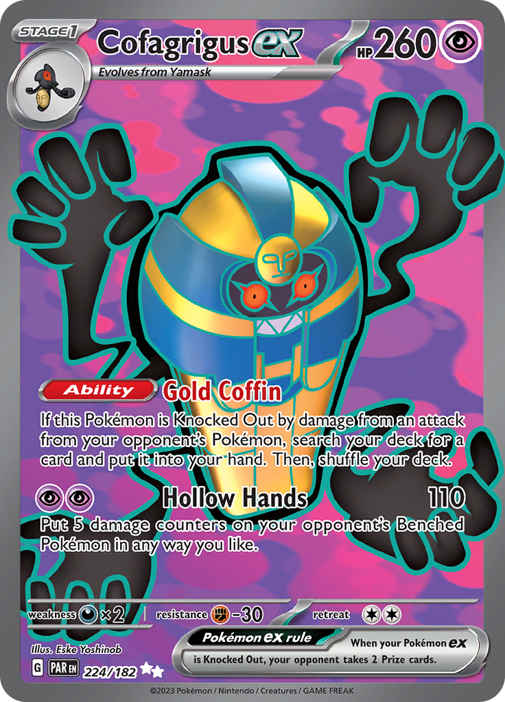 Cofagrigus ex (224/182) [Scarlet & Violet: Paradox Rift] | Black Swamp Games