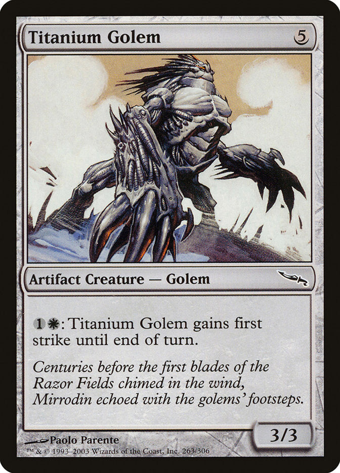 Titanium Golem [Mirrodin] | Black Swamp Games