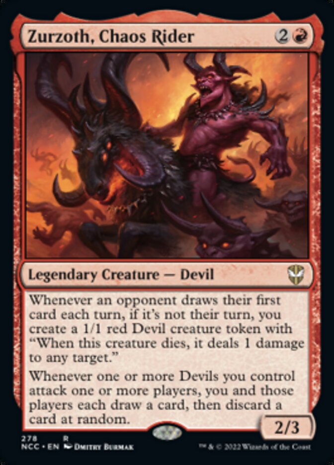 Zurzoth, Chaos Rider [Streets of New Capenna Commander] | Black Swamp Games