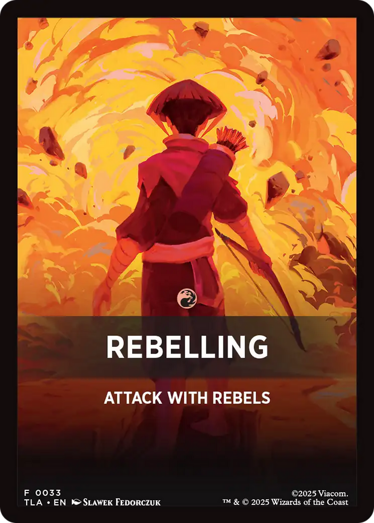 Rebelling Theme Card [Avatar: The Last Airbender Tokens] | Black Swamp Games