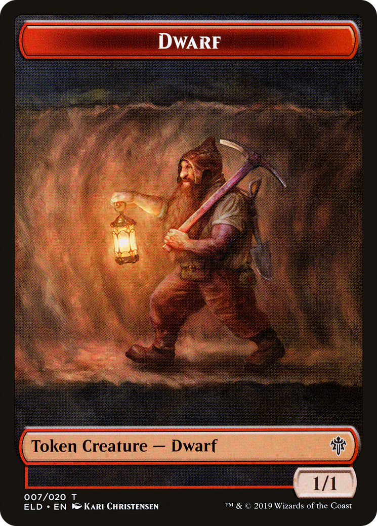 Soldier (UMA) // Dwarf (ELD) Double-Sided Token [The List] | Black Swamp Games