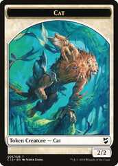 Angel // Cat Double-Sided Token [Commander 2018 Tokens] | Black Swamp Games