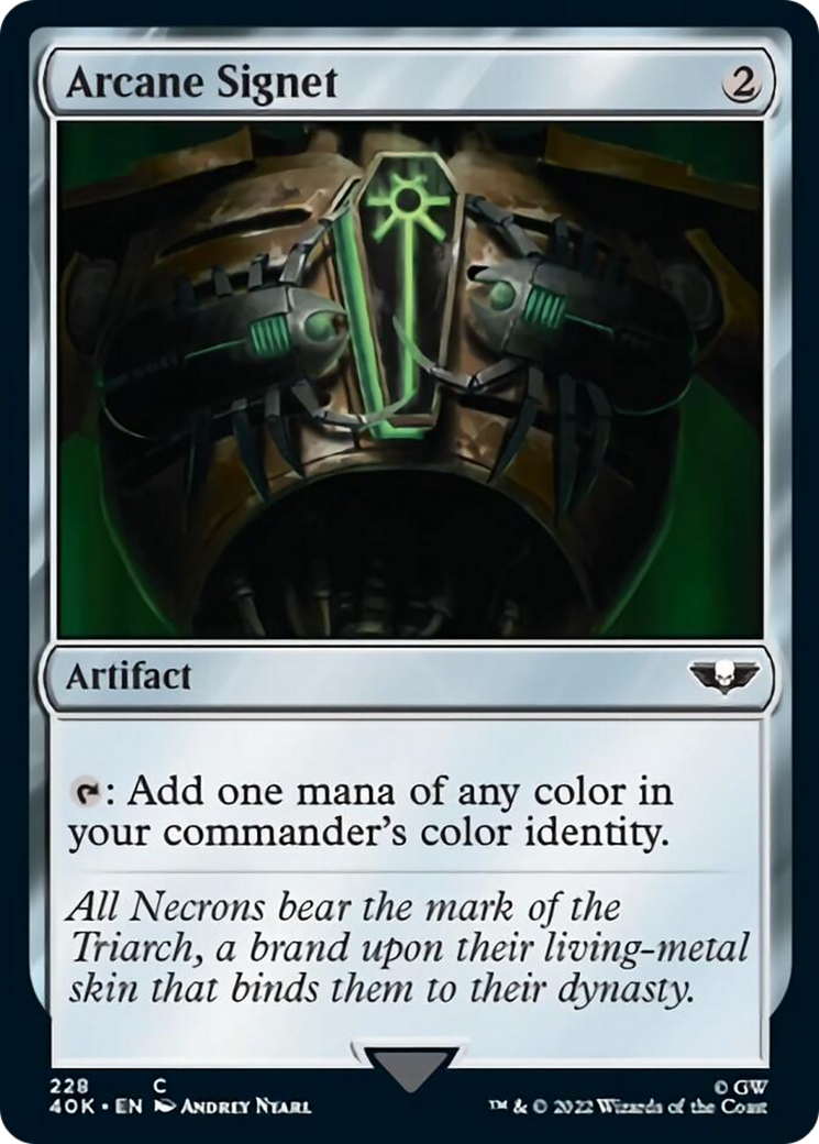 Arcane Signet (228) (Surge Foil) [Warhammer 40,000] | Black Swamp Games