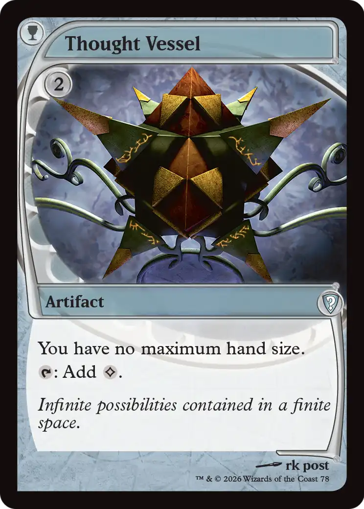 Thought Vessel (Future Sight) [Mystery Booster: Commander Edition] | Black Swamp Games