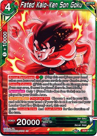 Fated Kaio-Ken Son Goku (SD9-04) [Assault of the Saiyans] | Black Swamp Games