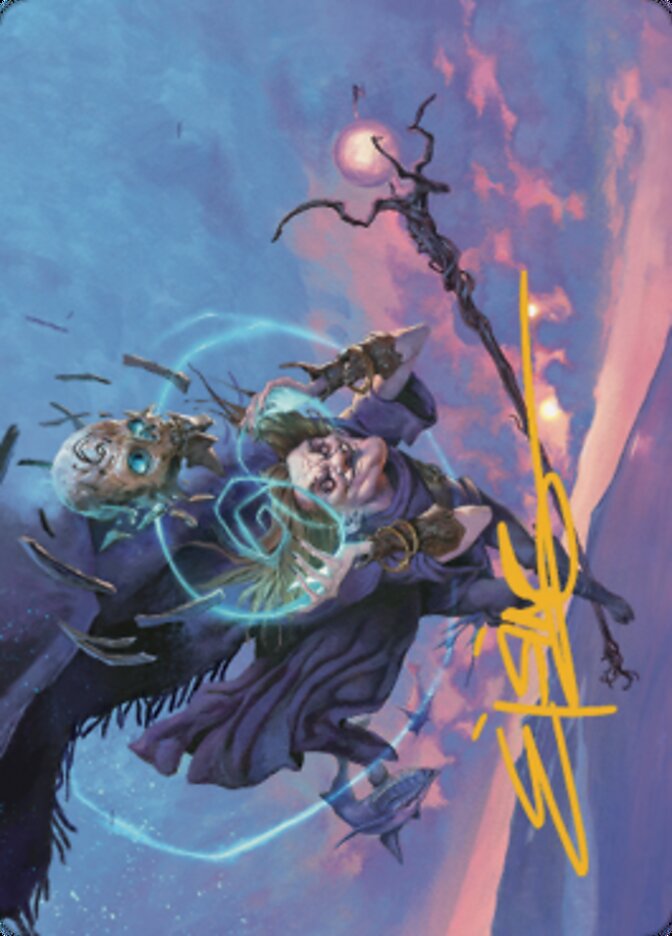 Zur, Eternal Schemer Art Card 1 (Gold-Stamped Signature) [Dominaria United Art Series] | Black Swamp Games