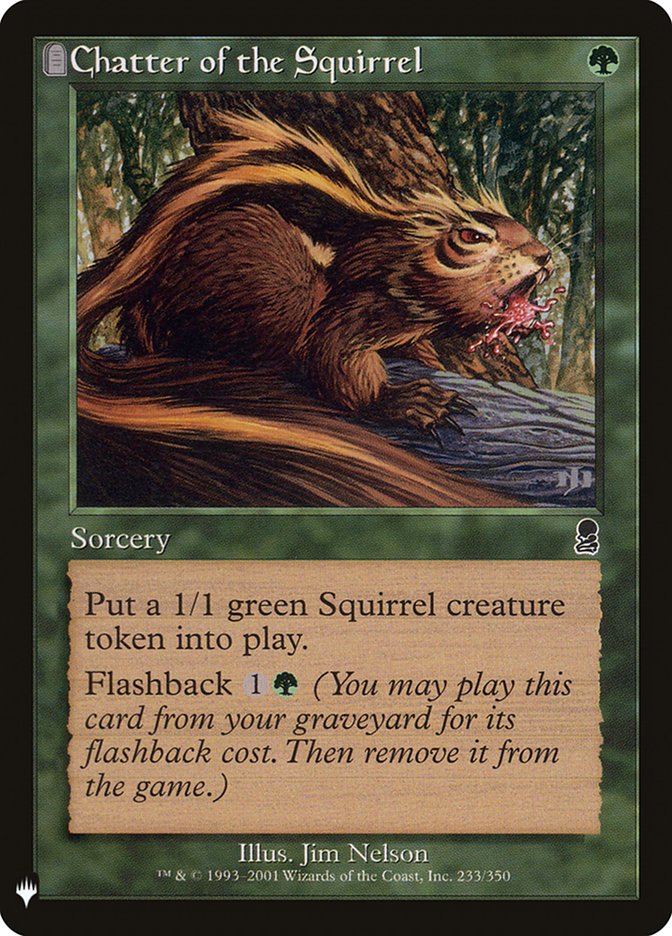 Chatter of the Squirrel [Mystery Booster] | Black Swamp Games