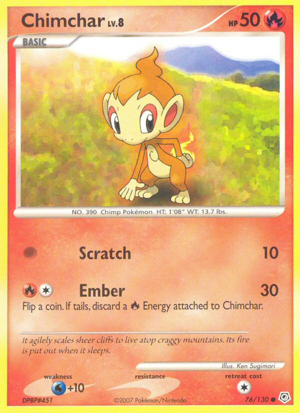 Chimchar (76/130) [Diamond & Pearl: Base Set] | Black Swamp Games
