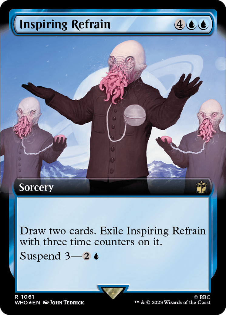 Inspiring Refrain (Extended Art) (Surge Foil) [Doctor Who] | Black Swamp Games
