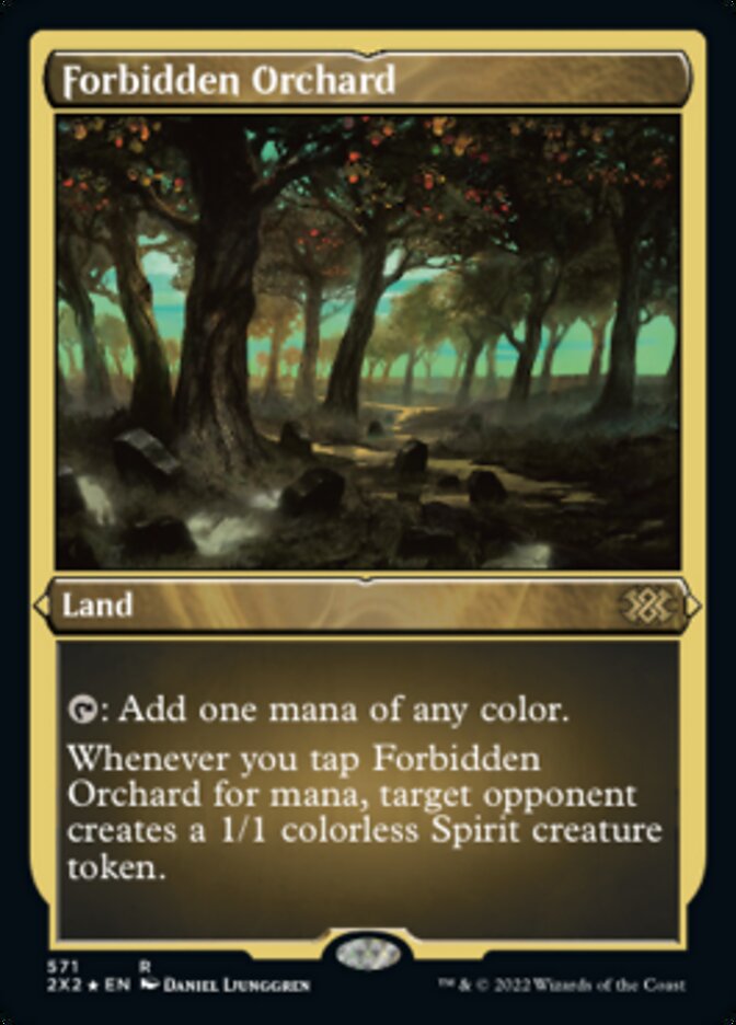 Forbidden Orchard (Foil Etched) [Double Masters 2022] | Black Swamp Games