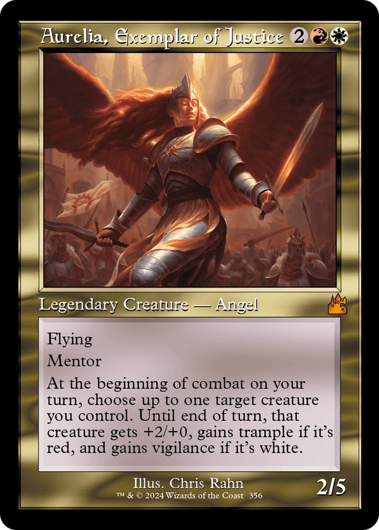 Aurelia, Exemplar of Justice (Retro) [Ravnica Remastered] | Black Swamp Games