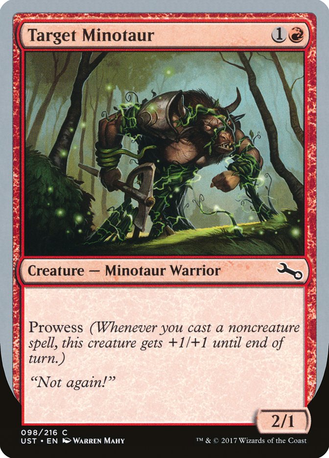 Target Minotaur (Vine Art) [Unstable] | Black Swamp Games