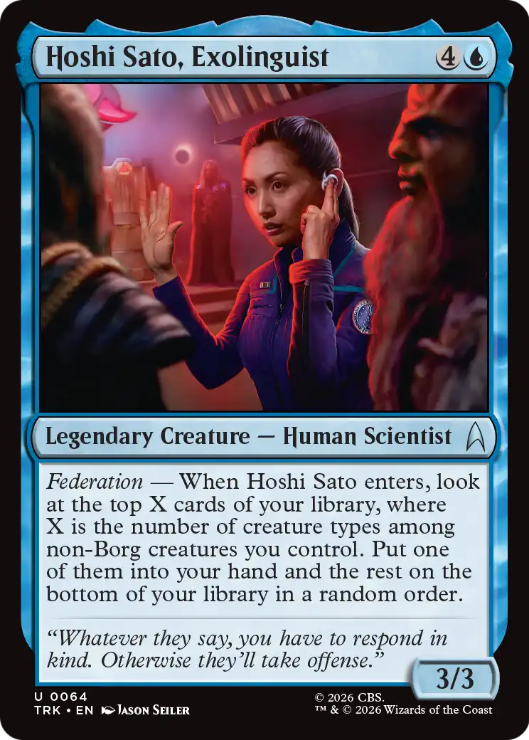 Hoshi Sato, Exolinguist [Star Trek] | Black Swamp Games