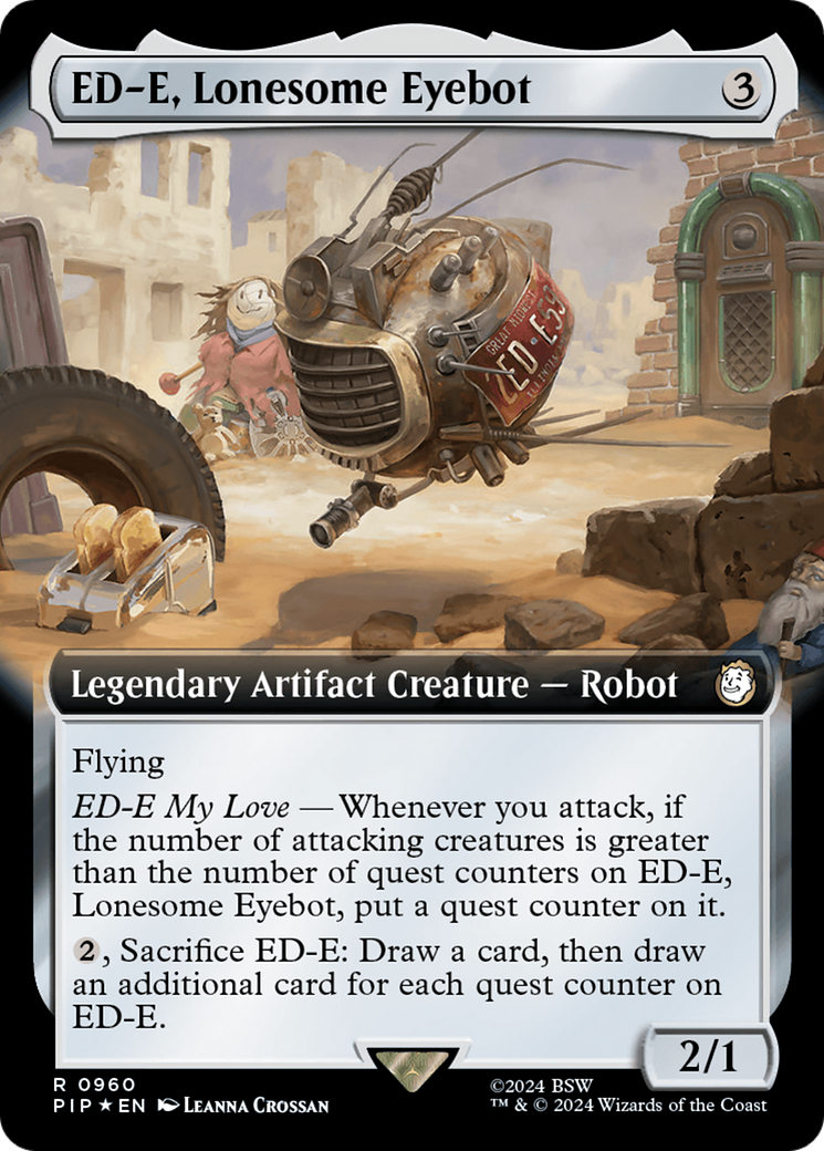 ED-E, Lonesome Eyebot (Extended Art) (Surge Foil) [Fallout] | Black Swamp Games