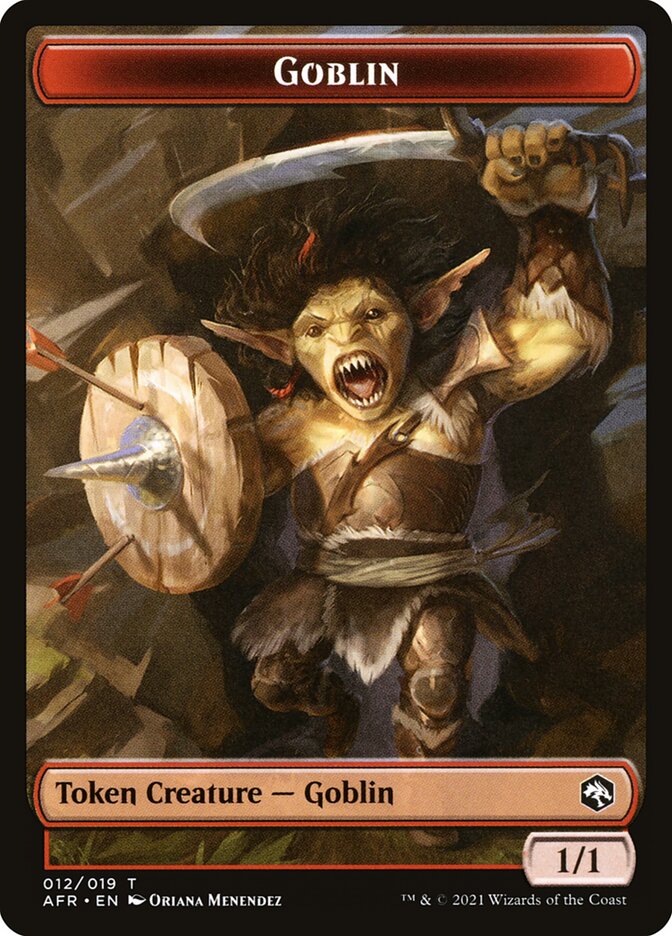 Clue // Goblin Double-Sided Token [Dungeons & Dragons: Adventures in the Forgotten Realms Commander Tokens] | Black Swamp Games