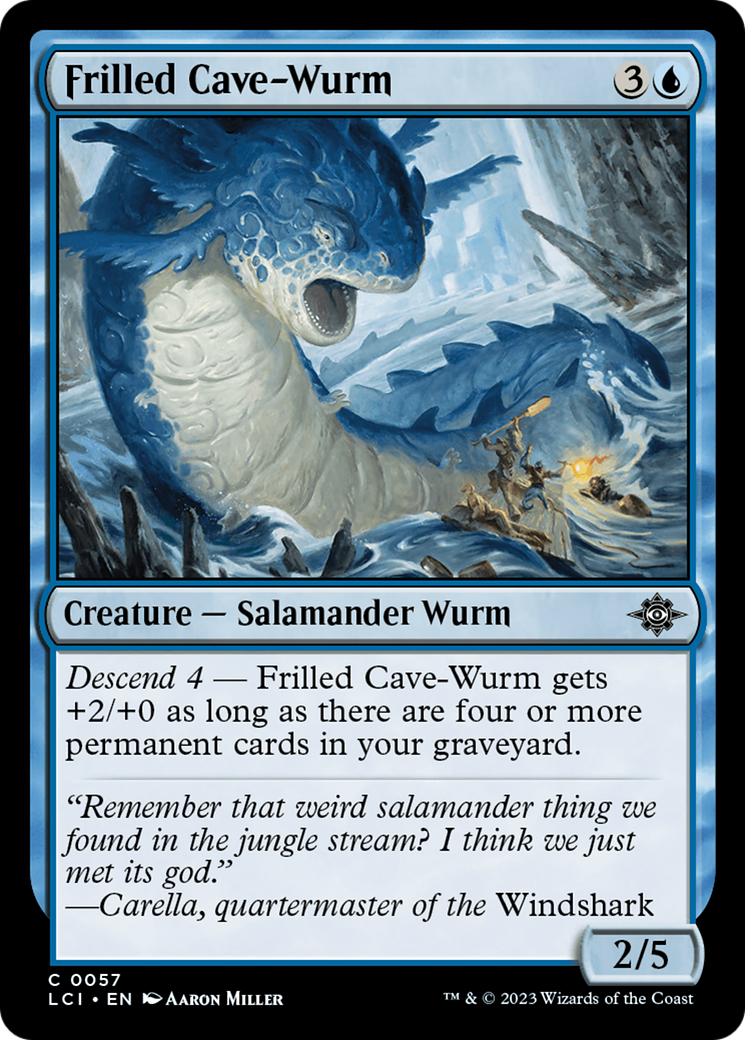 Frilled Cave-Wurm [The Lost Caverns of Ixalan] | Black Swamp Games