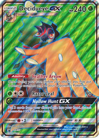 Decidueye GX (SM37) (Jumbo Card) [Sun & Moon: Black Star Promos] | Black Swamp Games