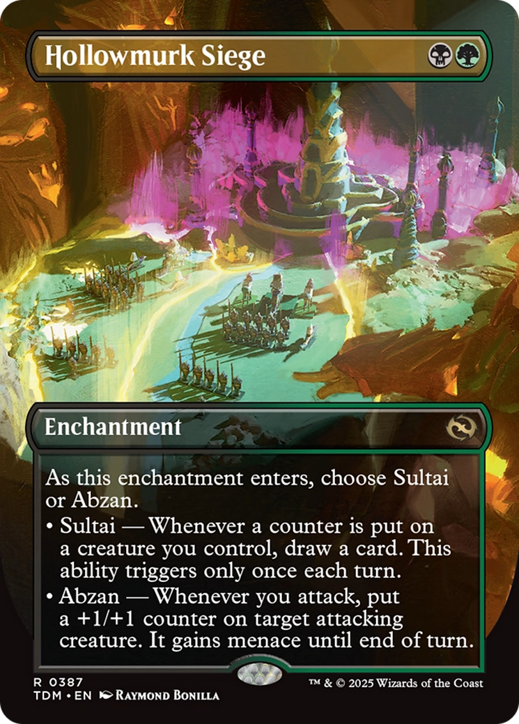 Hollowmurk Siege (Borderless) [Tarkir: Dragonstorm] | Black Swamp Games