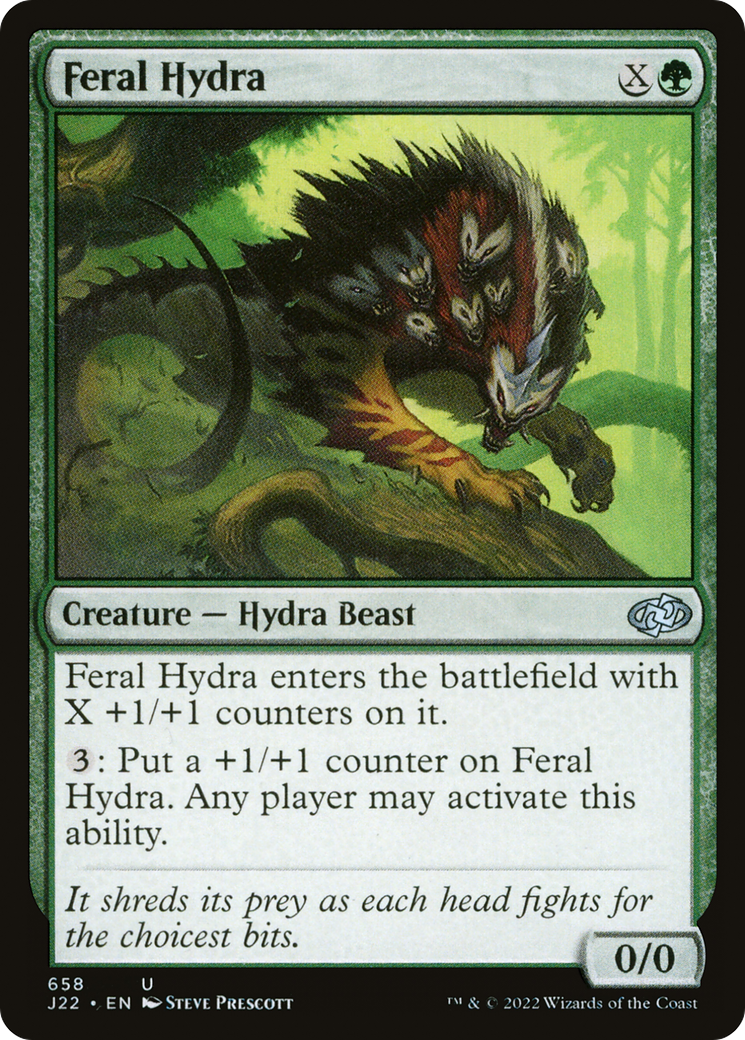 Feral Hydra [Jumpstart 2022] | Black Swamp Games