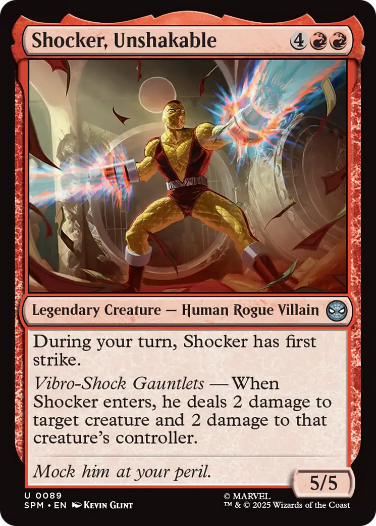 Shocker, Unshakable [Marvel's Spider-Man] | Black Swamp Games