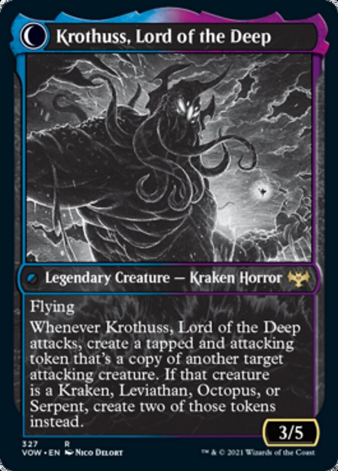 Runo Stromkirk // Krothuss, Lord of the Deep (Showcase Eternal Night) [Innistrad: Crimson Vow] | Black Swamp Games