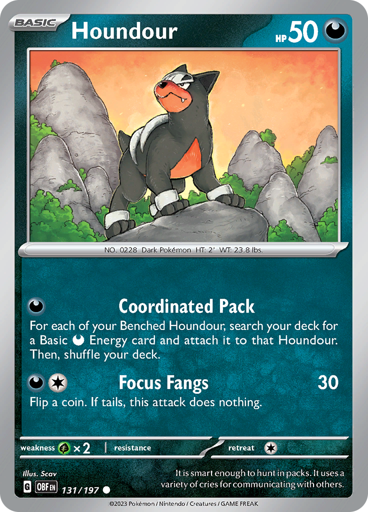 Houndour (131/197) [Scarlet & Violet: Obsidian Flames] | Black Swamp Games