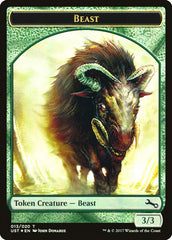 Beast // Beast Double-Sided Token [Unstable Tokens] | Black Swamp Games