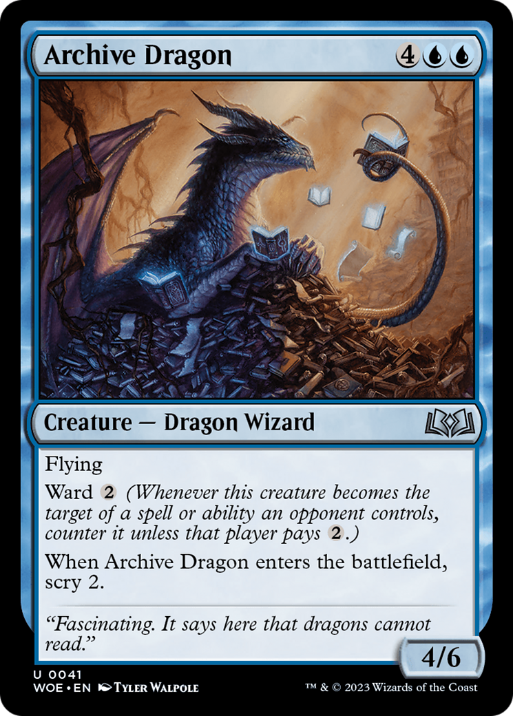 Archive Dragon [Wilds of Eldraine] | Black Swamp Games