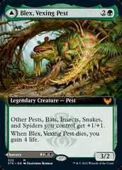 Blex, Vexing Pest // Search for Blex (Extended Art) [Strixhaven: School of Mages] | Black Swamp Games