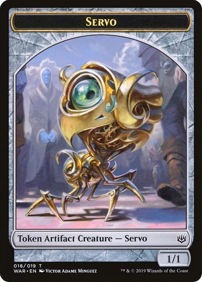 Servo // Wizard Double-Sided Token [Challenger Decks 2020 Tokens] | Black Swamp Games