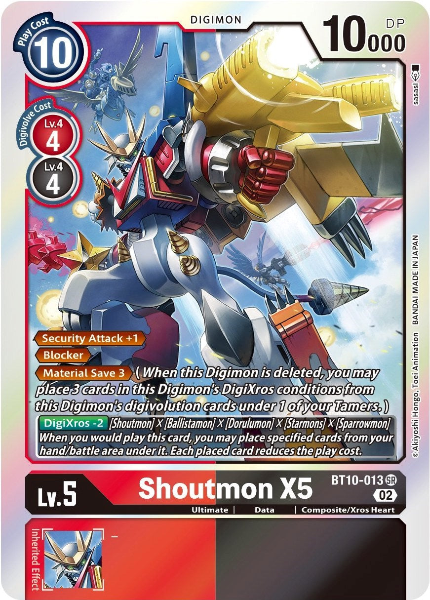 Shoutmon X5 [BT10-013] [Xros Encounter] | Black Swamp Games