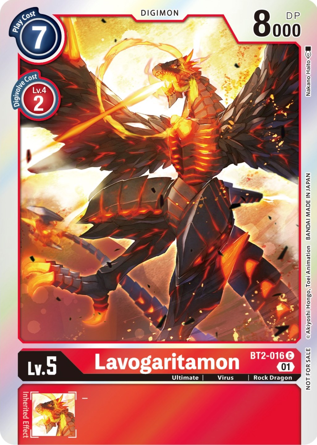 Lavogaritamon [BT2-016] (ST-11 Special Entry Pack) [Release Special Booster Promos] | Black Swamp Games