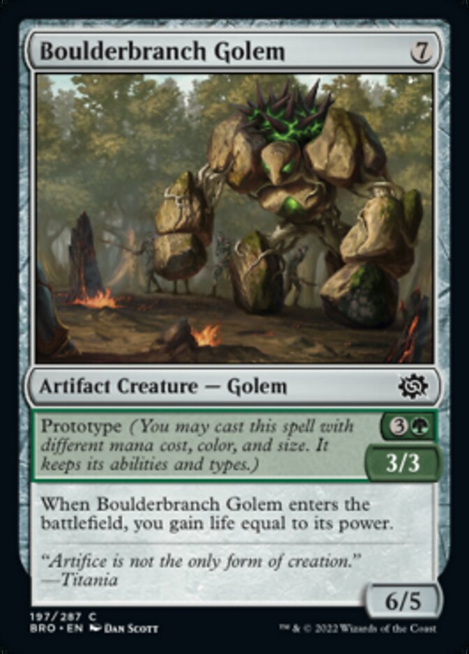 Boulderbranch Golem [The Brothers' War] | Black Swamp Games