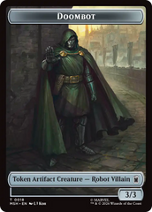 Merfolk // Doombot Double-Sided Token [Marvel Super Heroes Tokens] | Black Swamp Games